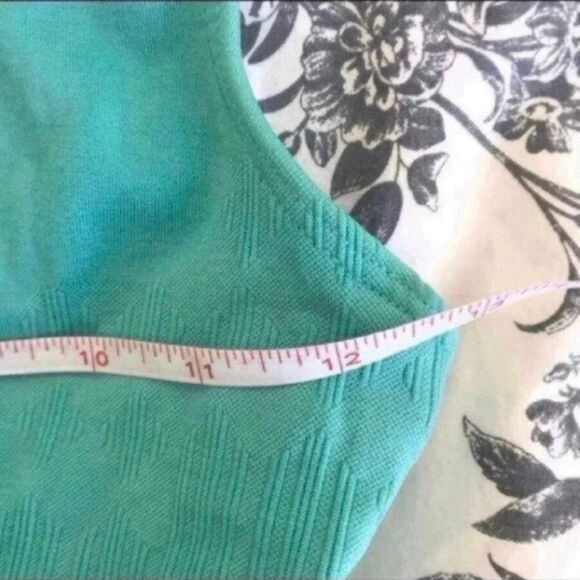 Barely There Sports Bra Womens XS Green Stretch Racerback Athletic Workout Gym - Picture 4 of 5